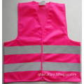 Pink reflective safety vest for children